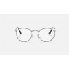 Ray Ban Round Metal Optics RB3447 Demo Lens And Black Gold Frame Clear Lens