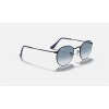 Ray Ban Round Metal RB3447 Gradient And Black Frame Light Blue Gradient Lens