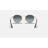 Ray Ban Round Metal RB3447 Gold Frame Blue Gradient Lens