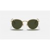 Ray Ban Round Metal RB3647 Classic G-15 And Gold Frame Green Classic G-15 Lens