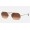 Ray Ban Round Octagonal Classic RB3556 Gradient And Bronze-Copper Frame Brown Gradient Lens