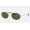 Ray Ban Round Oval Flat Lenses RB3547 Classic G-15 And Gold Frame Green Classic G-15 Lens