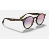 Ray Ban Round RB2180 Gradient Mirror And Tortoise Frame Blue Gradient Mirror Lens