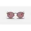 Ray Ban Round Washed Evolve RB3447 Photochromic Evolve And Black Frame Purple Photochromic Evolve Lens