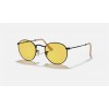 Ray Ban Round Washed Evolve RB3447 Photochromic Evolve And Black Frame Yellow Photochromic Evolve Lens