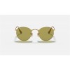 Ray Ban Round Washed Evolve RB3447 Photochromic Evolve And Gold Frame Green Photochromic Evolve Lens