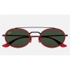Ray Ban Scuderia Ferrari Collection RB3847 Green Classic G-15 Red