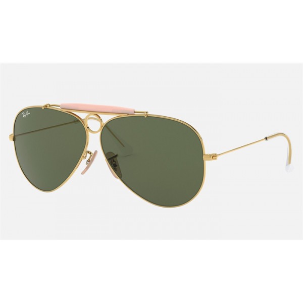 Ray Ban Shooter RB3138 Green Classic G-15 Gold