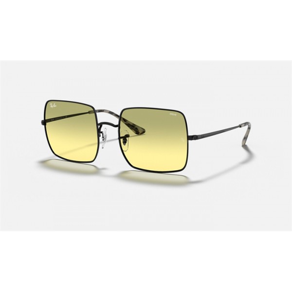 Ray Ban Square 1971 Washed Evolve RB1971 Yellow Photochromic Evolve Black