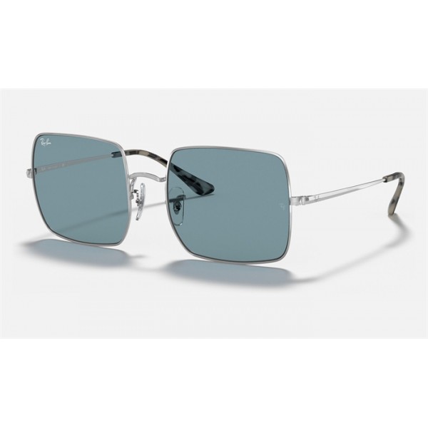 Ray Ban Square Classic RB1971 Blue Classic Silver