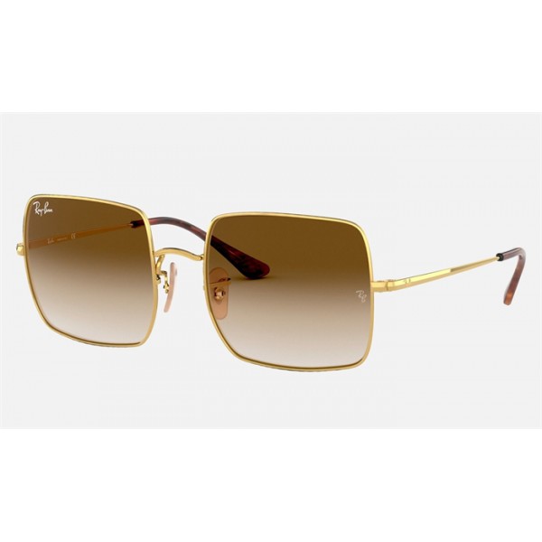 Ray Ban Square Classic RB1971 Brown Gold
