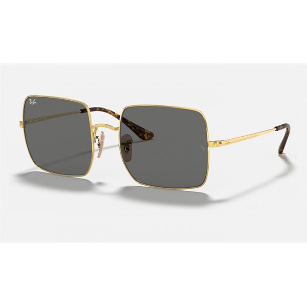 Ray Ban Square Classic RB1971 Dark Grey Classic Gold