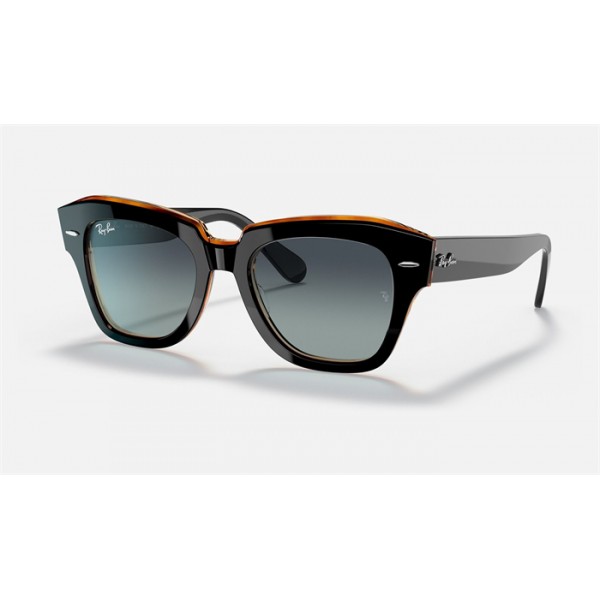 Ray Ban State Street RB2186 Blue With Grey Gradient Black