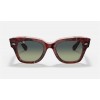 Ray Ban State Street RB2186 And Tortoise Frame Green With Blue Lens