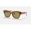 Ray Ban State Street RB2186 Classic And Tortoise Frame Light Green Classic Lens